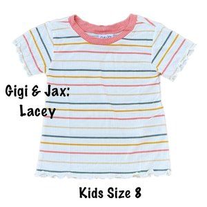 NWT LuLaRoe short sleeve top with stripes